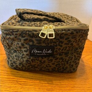 Moon Nude Savanna Leopard Print Vanity Bag